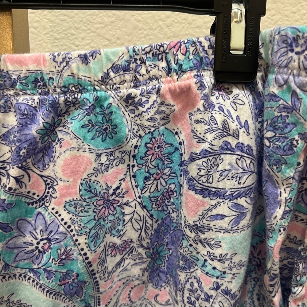 Aria, 2-Piece Pajama Set, lavender & aqua print Large - Picture 11 of 12